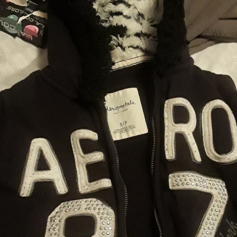 Aeropostle s/p black white and bling